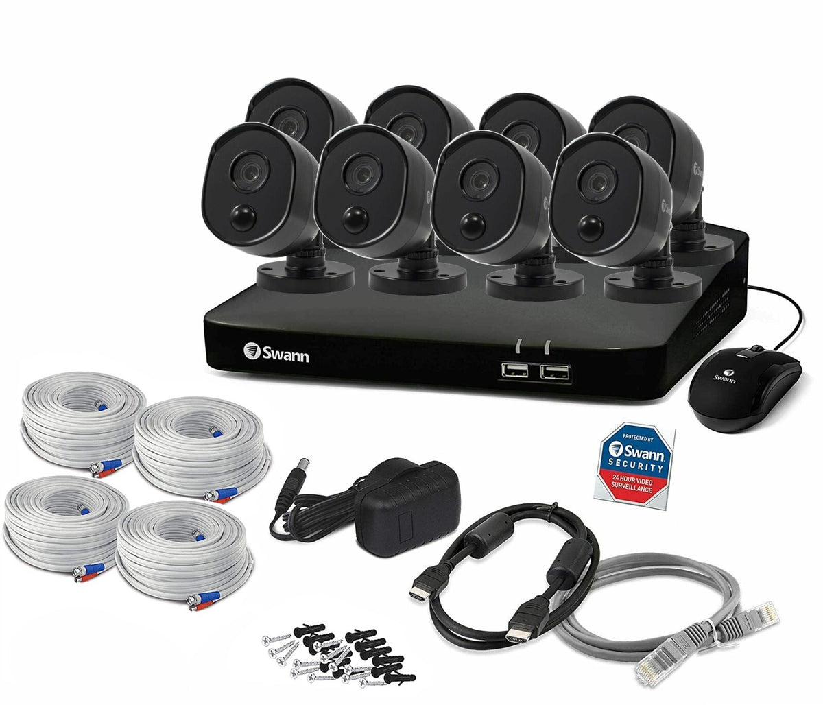 Swann CCTV Kit DVR HDD 4685 8 Channel PRO-1080MSBB With Thermal Sensing