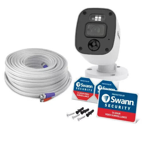 Swann PRO-1080MQB 1080p Enforcer Bullet Flash Light Siren Audio DVR 4680 CCTV