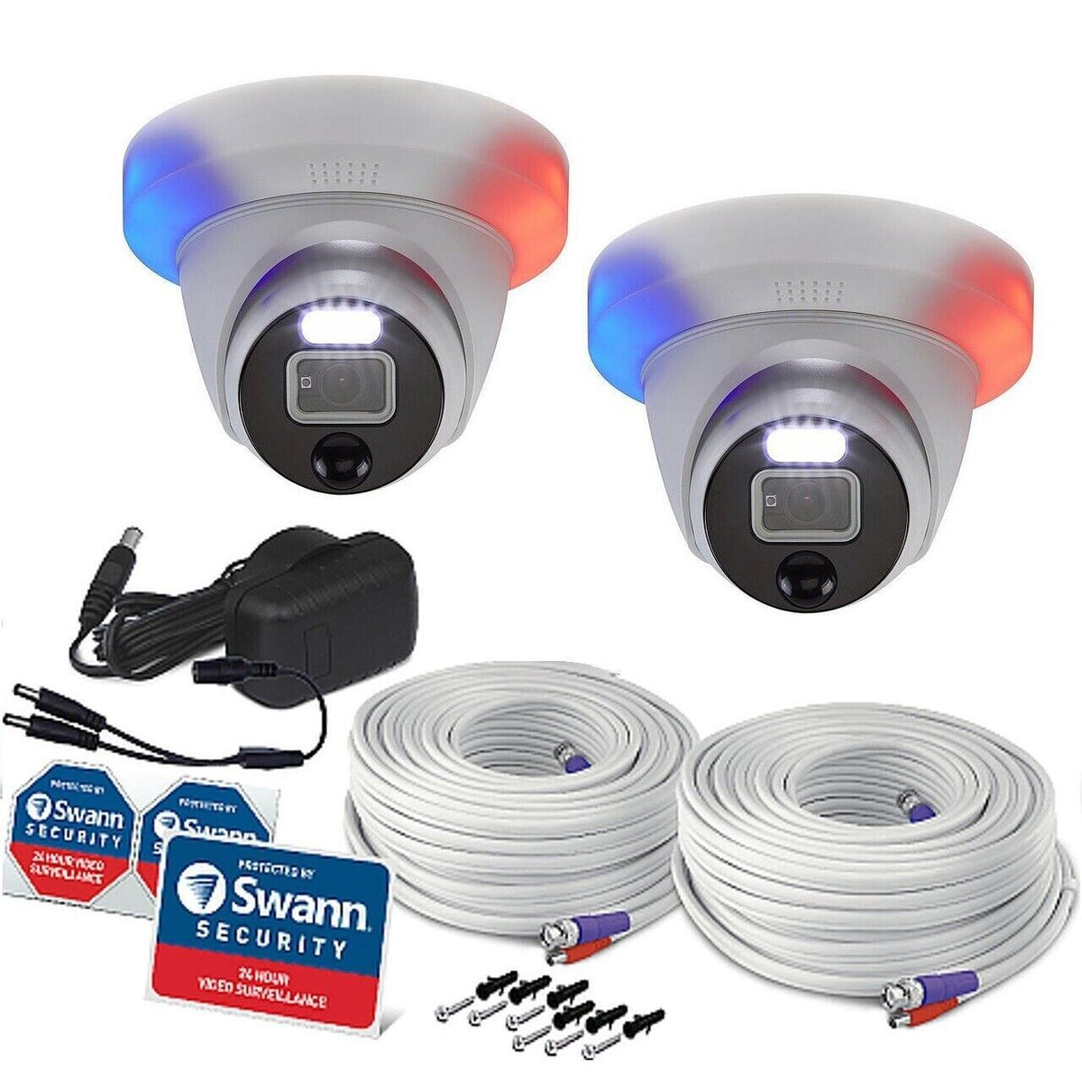 Swann Enforcer 1080p HD Heat & Motion Sensing Analogue 1080DER Dome CCTV Cam