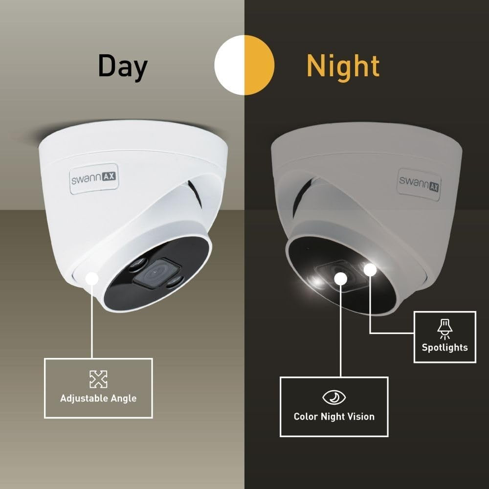 Swann SWNHD-ADVANCXD Wired 4K Security Dome Add-On NVR CCTV Camera
