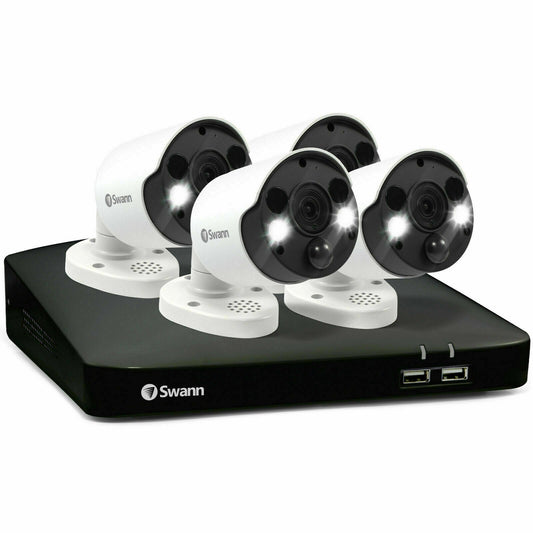 Swann NVR8780 NVR Security System 4K UHD 2TB HD x 4 Motion Detection IP Camera