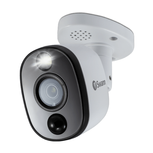 Swann 4K Ultra HD Thermal Sensing Warning Light Bullet Security Camera CCTV x2