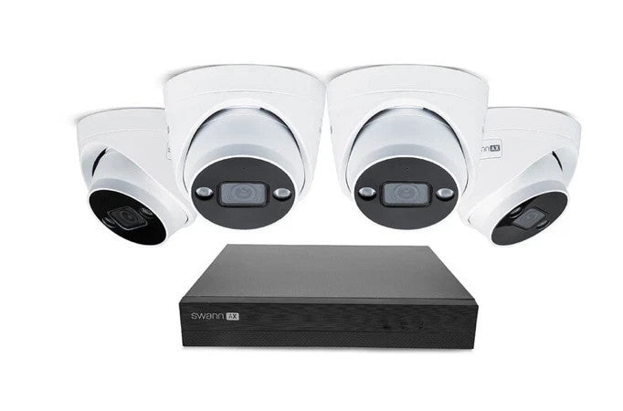 Swann 4K NVR 8 x Channel / 4 x NHD-ADVANXB Dome Cameras with 1TB HDD SWNVK-8ADVA