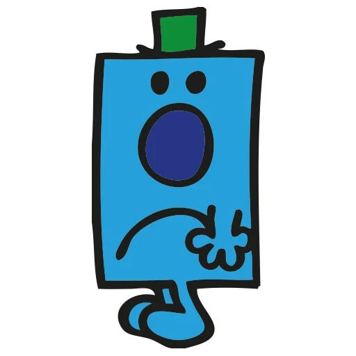Mr Men Wired Headphones Foldable Kids Tangle Free Flat Cable Gift Headset Blue