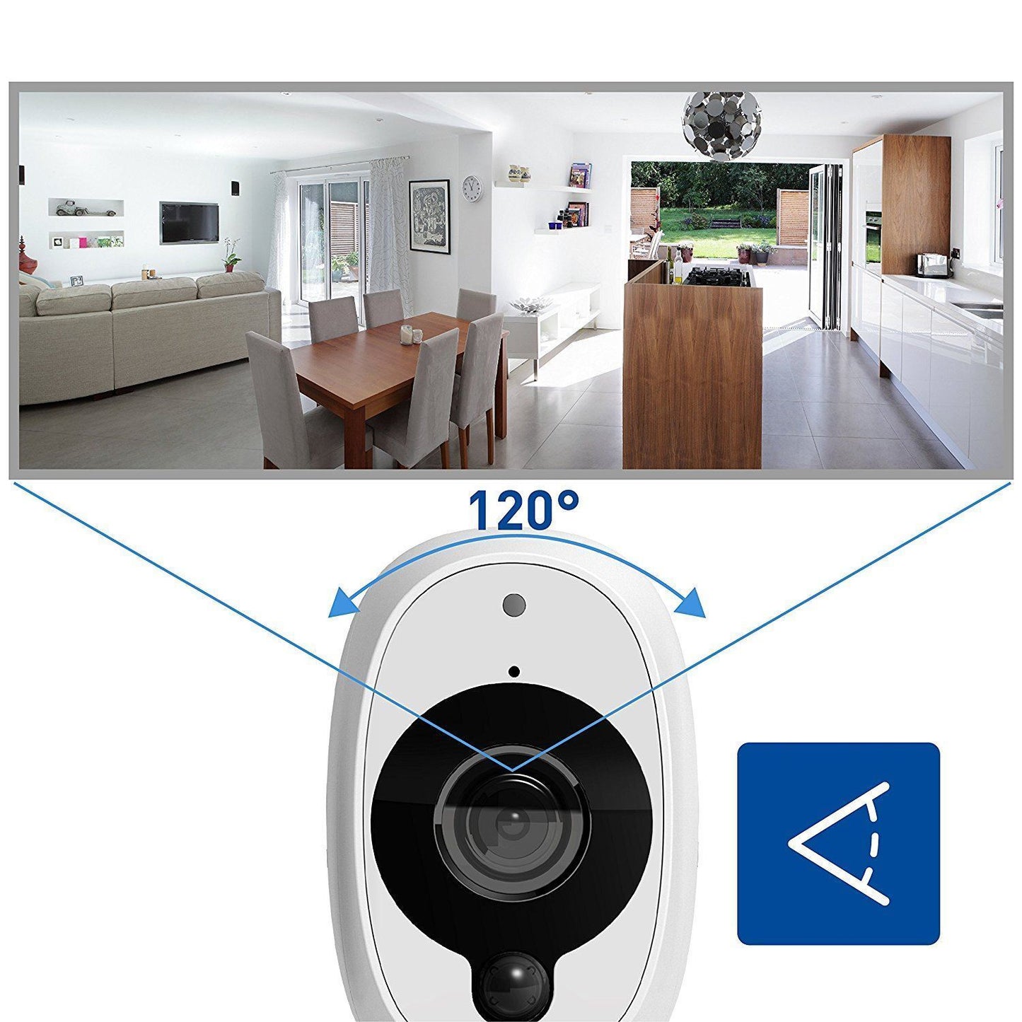 Swann Smart Wireless CCTV Camera 1080p HD Audio PIR Heat Motion Sensor 2 Pack