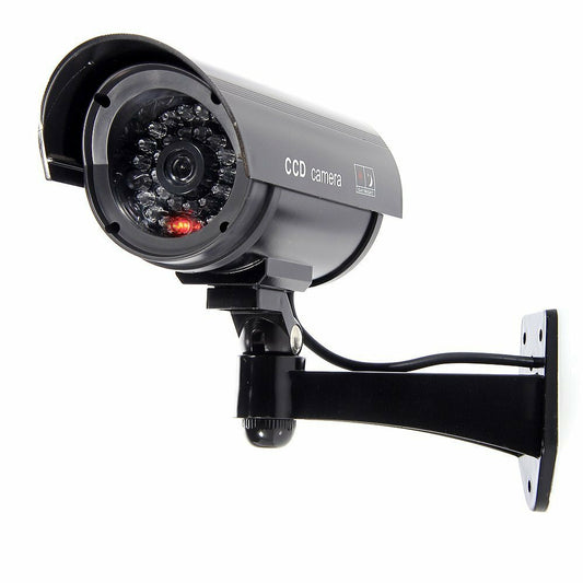 Dummy CCTV Bullet Cameras With Flashing LED Deter Crime For Indoor/Outdoor