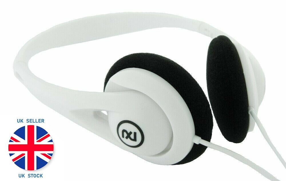 Skullcandy Wired Lightweight Stereo Headphones 3.5mm On-Ear White iPhone/Android