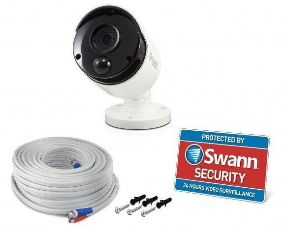 Swann Thermal Sensing 3MPMSB HD PIR Bullet Cameras with 30m Night Vision IP66