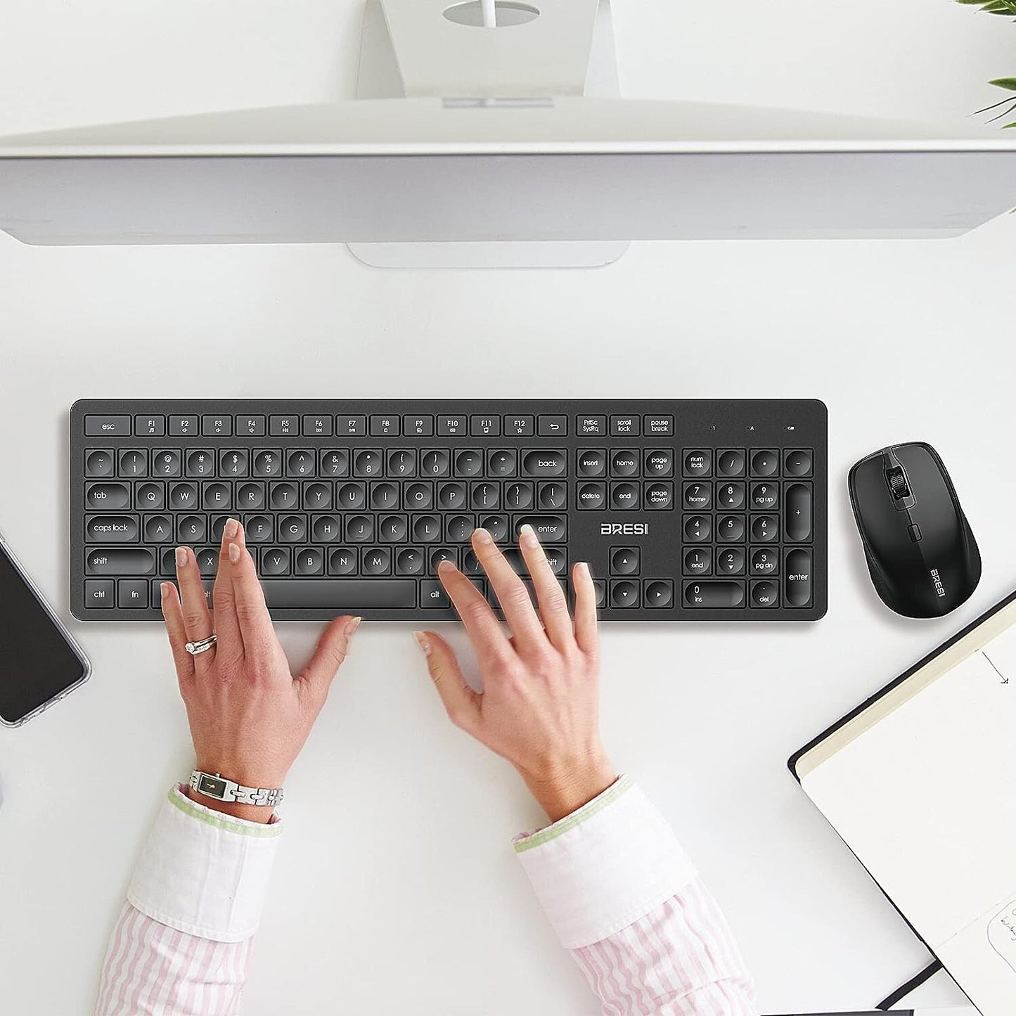 Wireless Keyboard and Mouse Set 2.4G Wireless Mouse and Keyboard US Layout USB