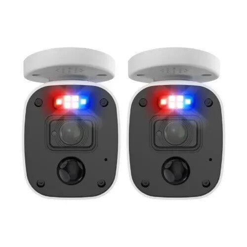 SWANN ENFORCER SWPRO-4KMQBPK2 WHITE WIRED 4K INDOOR & OUTDOOR BULLET 2X CAMERAS