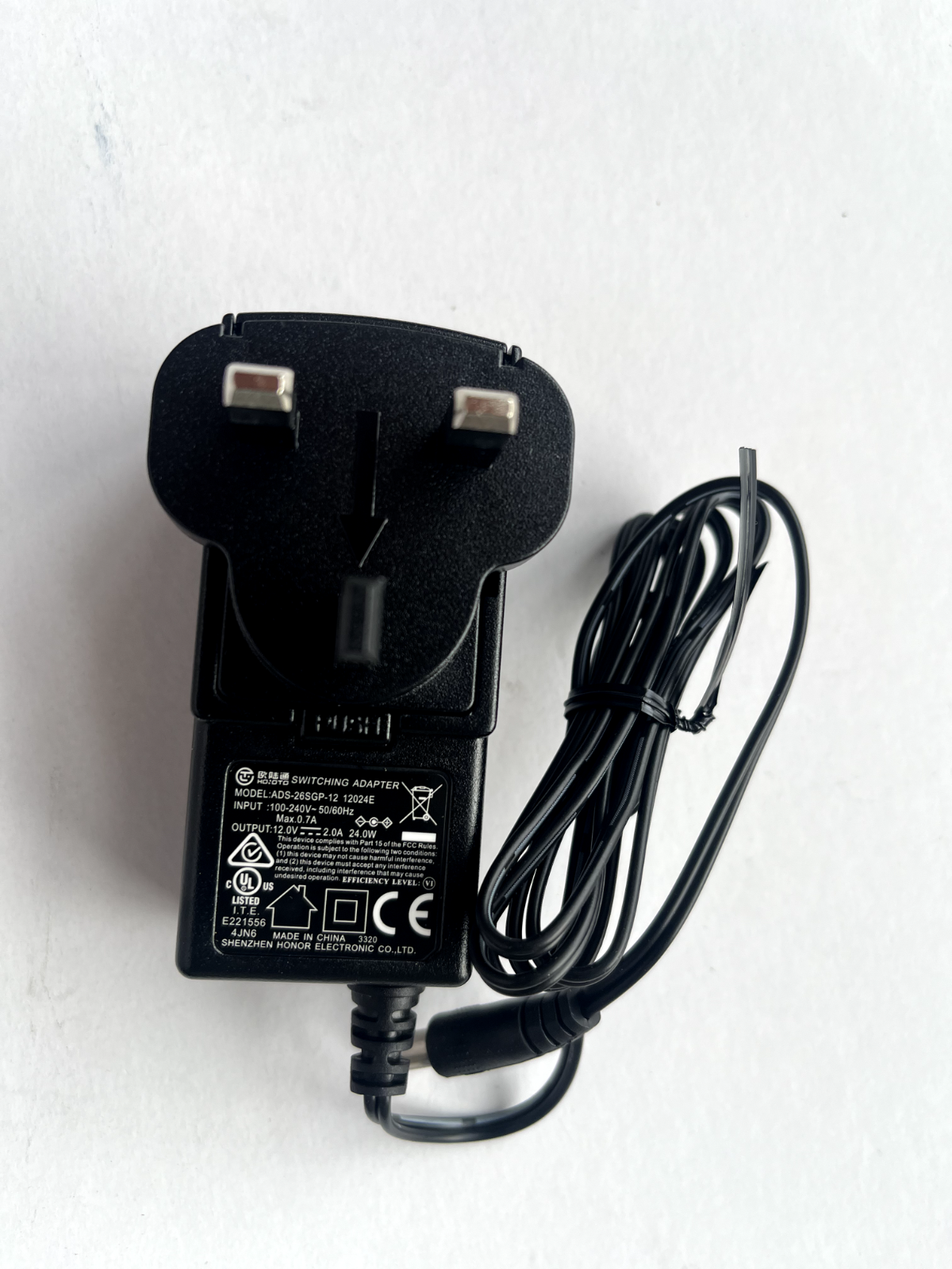 Swann Power Supply Adapter For CCTV Camera 12V 2A AC/DC UK Safety Charger LED