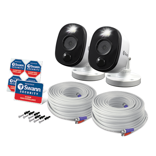 Swann DVR CCTV Kit DVR4 4580 4 Channel 1TB 2x 1080MSFB HD Motion Sensing Cameras