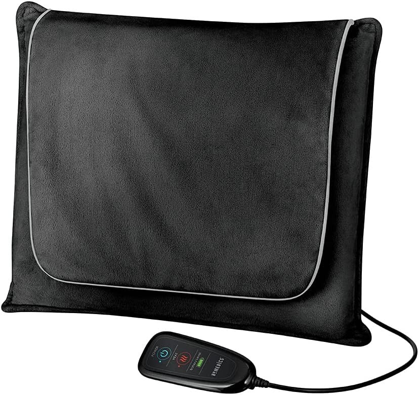 HoMedics Neck & Back Massage Muscle Therapy Wireless Cushion with Heat Nodes