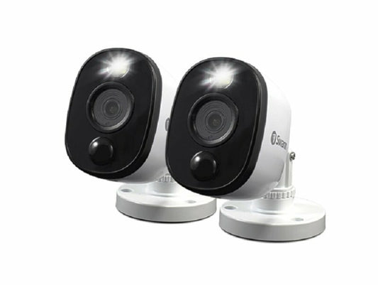 Swann CCTV Camera PRO-1080MSFB Heat Sensing Warning Light Colour Night Vision x2