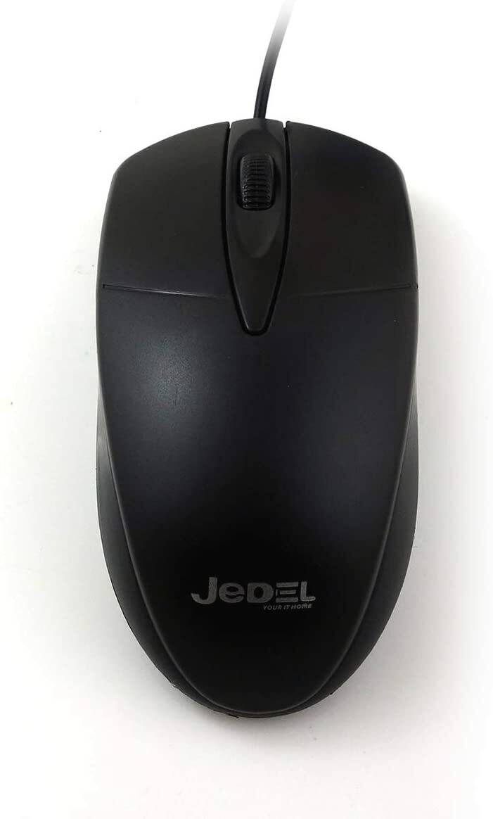 Jedel Combo Wired USB Keyboard & Mouse Set 1000 dpi UK QWERTY Spill-resistant
