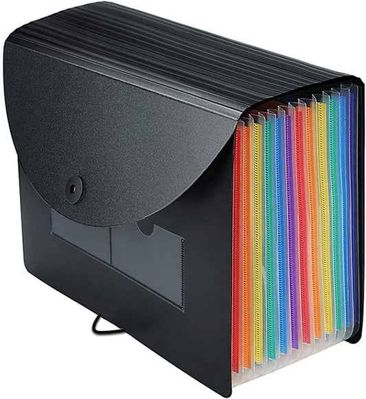 Expanding File Folder A4 Accordion Wallet with 13/26 Pockets File Organizer