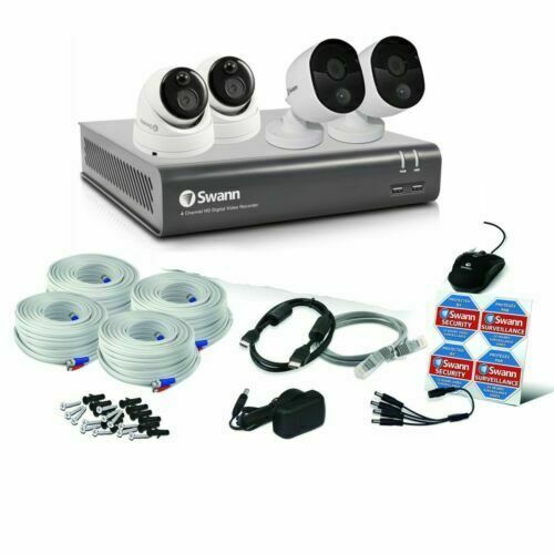 Swann DVR CCTV Kit DVR4 4580 4 Channel 1TB HDD 4x1080p Heat Sensing Cameras