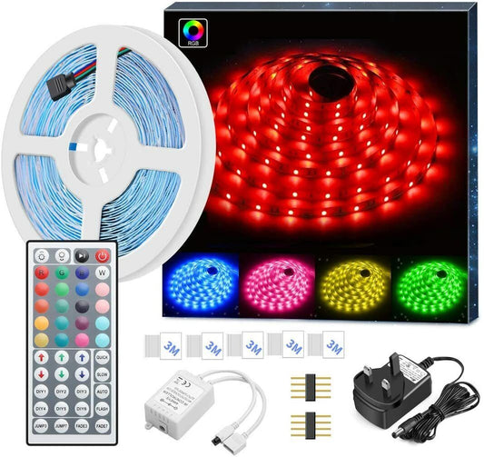 LED Strip Light 16.4ft 5m RGB SMD 5050 LED Waterproof Rope Colour Changing A+