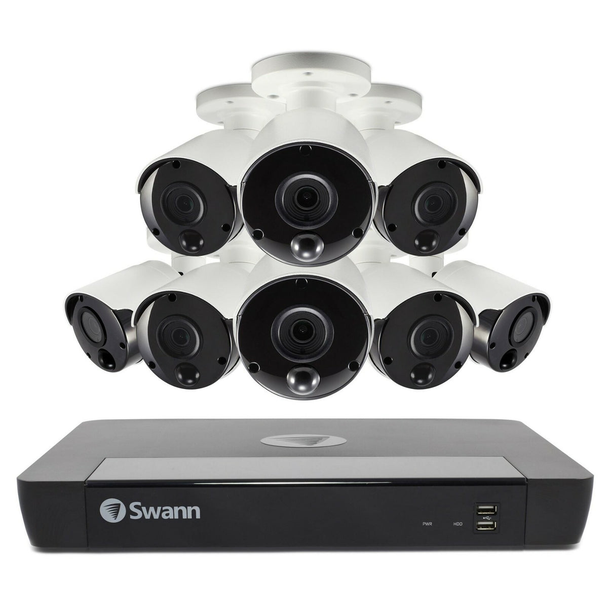 Swann Smart System PoE Camera 8580 16 Channel 4K CCTV NVR Recorder 2TB HDD HDMI