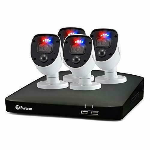 Swann CCTV Camera Kit DVR8 4680 8 Channel 32GB HDD 4x 1080SL Enforcer Lights