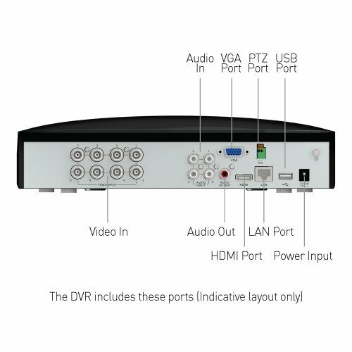 Swann DVR8 5680 8 Channel 4K Recorder with 2TB Hard Drive