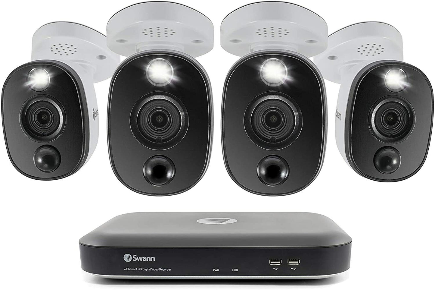 Swann DVR8-5580 CCTV Kit with 4 Pro-4KWLB Cameras