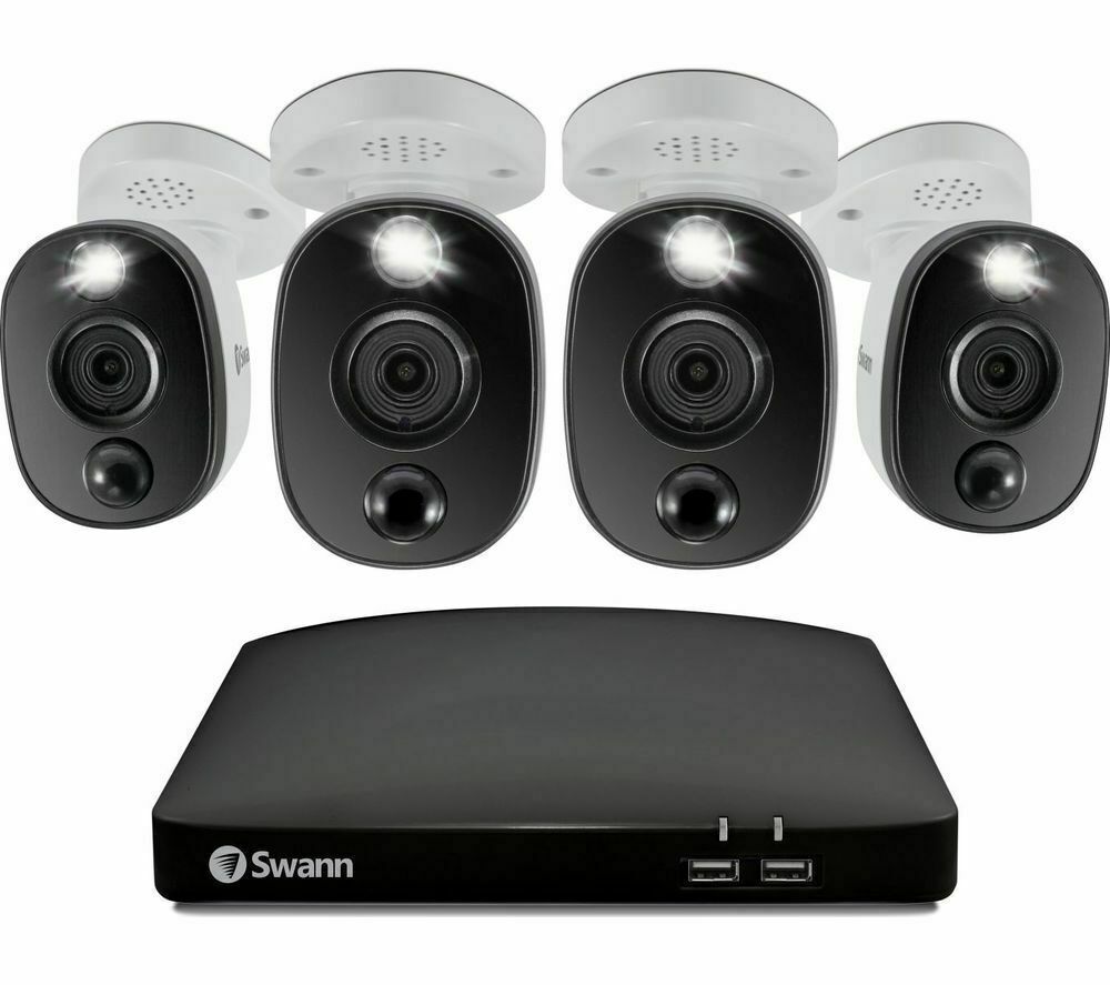 Swann DVR8-5680 8 Channel 1TB HDD with 4 PRO-4KWLB Camera